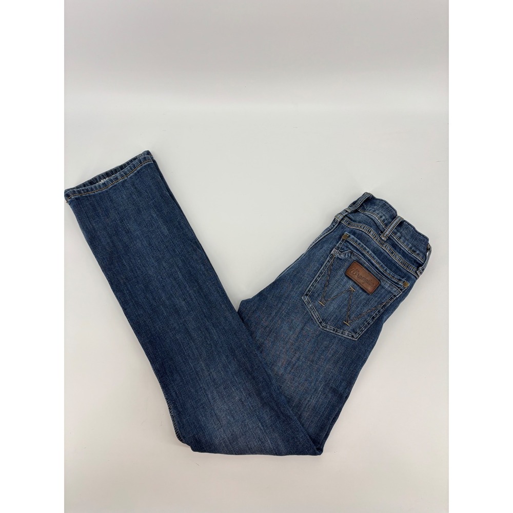 Wrangler Retro Slim Boot Jeans Mens 29x36 Medium Wash Denim 10WLT77LY